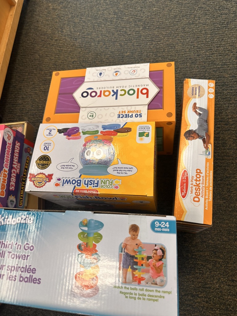 Developmental toys selected for young children