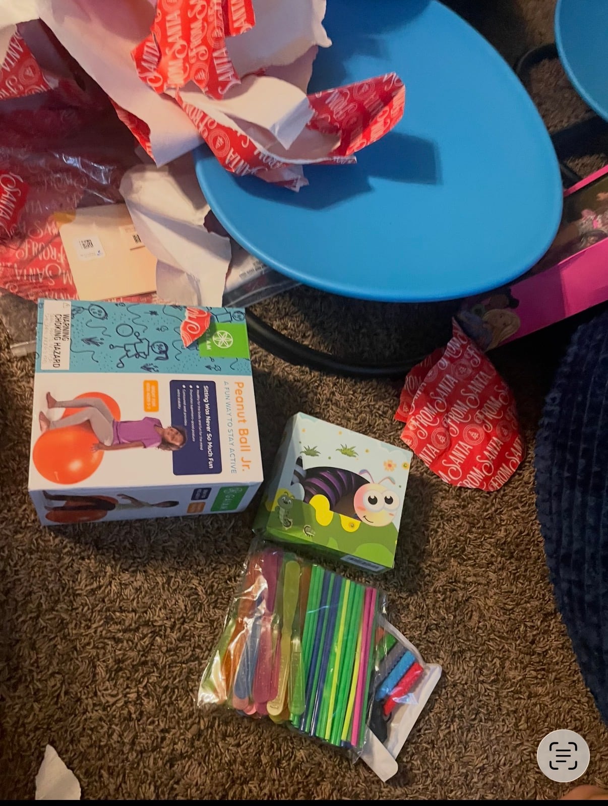 Sensory, movement and creative gifts after being unwrapped