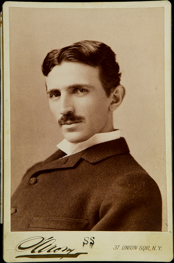 Napoleon Sarony portrait photograph of Nikola Tesla