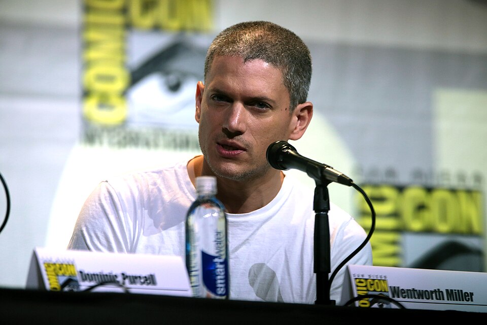 Wentworth Miller speaking at a public event